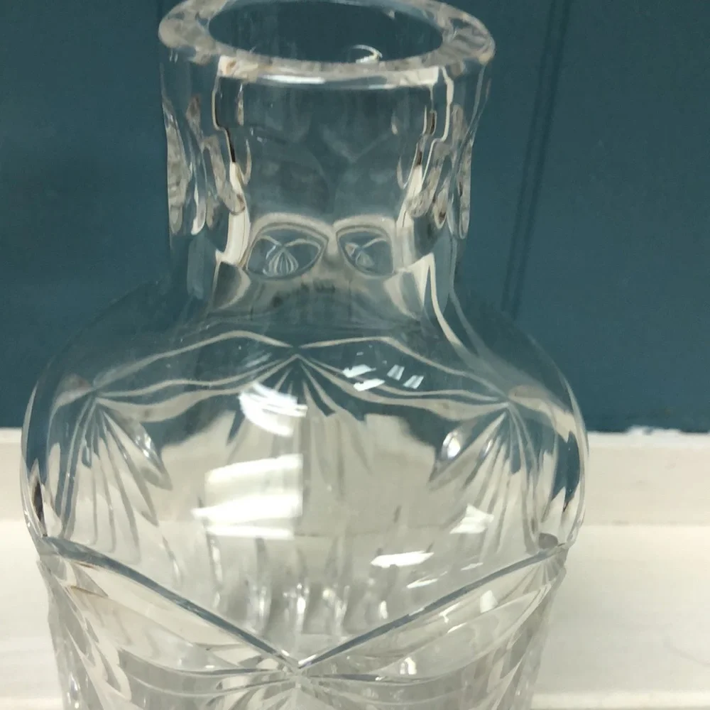 Noble Excellence Crystal bedside Carafe Cup +‎ Pitcher wine and whiskey Decanter